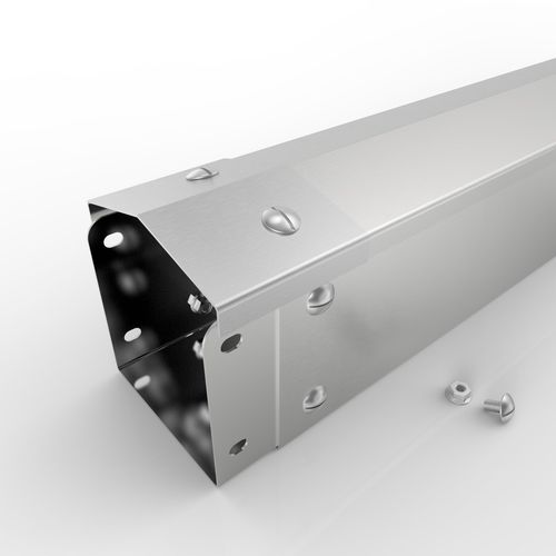 Goulotte de câblage - AL-S75-75 - Electrix International Ltd - en acier inoxydable brossé / modulaire / rigide
