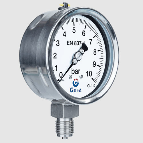 Manomètre en acier inoxydable - M0306D series  - GESA TERMOMETROS - relatif / à cadran / fileté