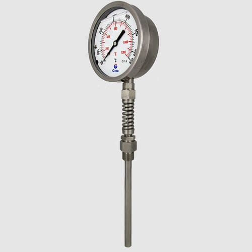 Thermomètre à sonde - D22 series - GESA TERMOMETROS - à cadran / IP65 / pour gaz d'échappement