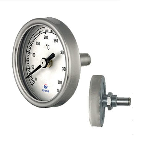 Thermomètre bimétallique - D43 series - GESA TERMOMETROS - à cadran / fixe / en acier inoxydable