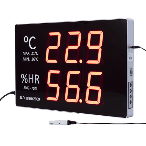 Hygromètre industriel - GF250A - GESA TERMOMETROS - à LED / portable / température