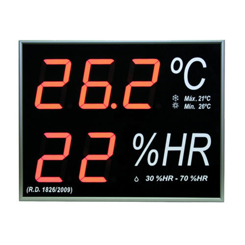 Thermomètre à sonde - IN-2TH-R20IV2 - GESA TERMOMETROS - à LED / IP54 / IP20