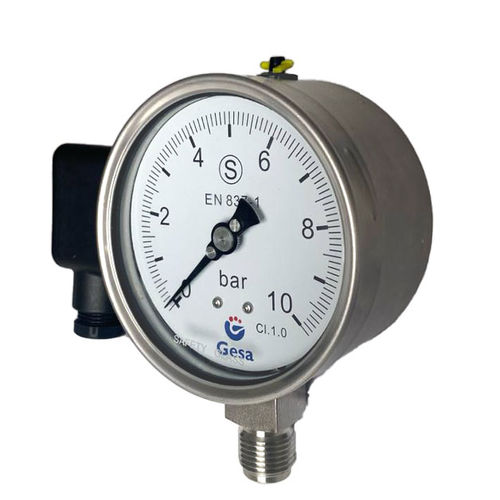 Manomètre à cadran - M0306S3TP series - GESA TERMOMETROS - NPT 1/2 / BSP 1/2 / en acier inoxydable