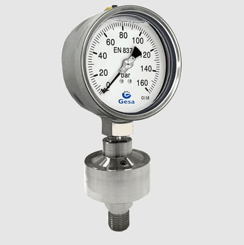 Manomètre à cadran - M0306S103 series - GESA TERMOMETROS - BSP 1/4 / BSP 1/2 / en acier inoxydable