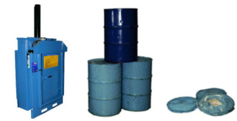 Presse à balles pour fûts - Ceco Equipment Ltd - verticale / à chargement par le haut / monocaisson