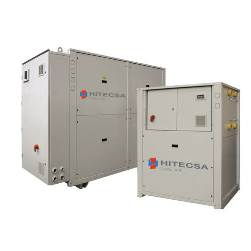 Refroidisseur/réchauffeur d'eau - EWMX - HIPLUS AIRE ACONDICIONADO S.L. - à compresseur à spirale / à condensation par eau