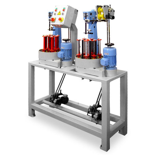 Machine de tressage de corde - 8/104 - TALLERES RATERA SA - verticale / double tressage / pour les vêtements