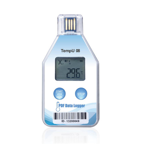 Data logger de température - TEMPU 08 - Tzone Digital Technology Co., Ltd. - USB / avec afficheur LCD / pour le stockage