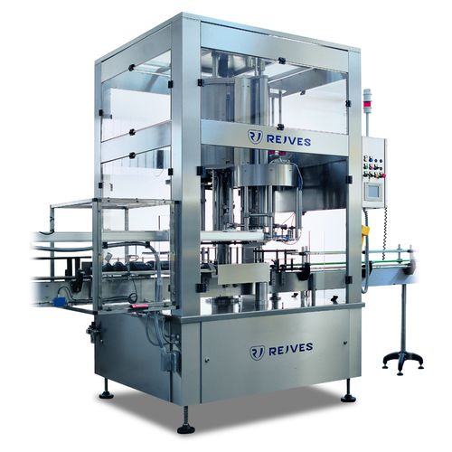 Capsuleuse rotative - TR-TA/540-4/ST - Rejves Machinery S.r.l - flexible / à pince / automatique