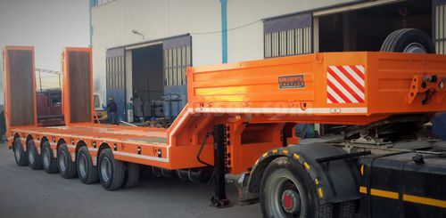 Semi-remorque à plateau - Gt Semi Trailers - extra-surbaissée / de chantier / à 6 essieux