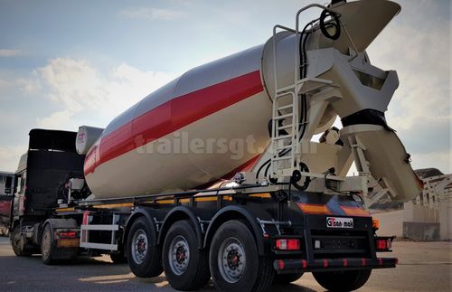 Semi-remorque silo - Gt Semi Trailers - pour béton / à 3 essieux / tractée