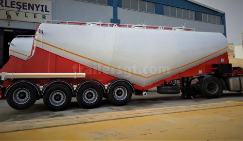 Remorque silo - Gt Semi Trailers - de ciment / à 4 essieux / tractée
