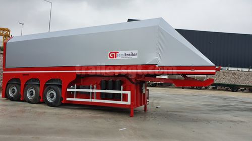 Semi-remorque à 3 essieux - Gt Semi Trailers - tractée / pour unité de béton préfabriqué / pour vitre