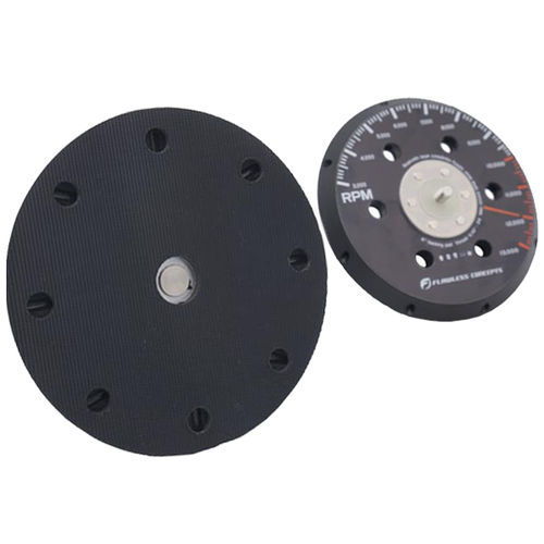 Disque abrasif de ponçage - 6&quot; 9 HOLES BLACK SHORT NAP - Flawless Concepts