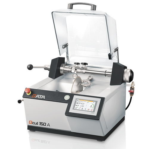 Machine de découpe de métallographie - QCUT 150 A - QATM - à lame rotative / avec assistance numérique / rectifieuse