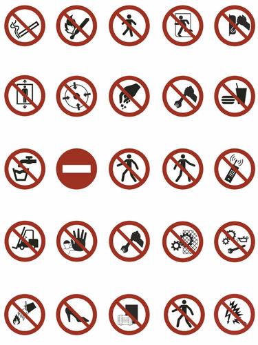 Panneau de signalisation interdiction - IMPLASER series - naffco - d'obligation / de risque électrique / incendie