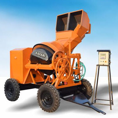 Bétonnière électrique - SAFARI 1000 WB - Safari Construction Equipments Private Limited - à moteur diesel / mobile / automatique