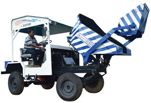 Dumper sur pneus - JKTR 2 - Safari Construction Equipments Private Limited - diesel / à déchargement par l'arrière / compact