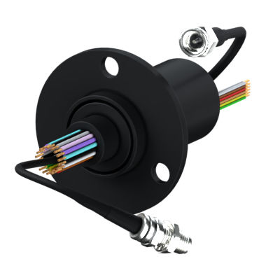 Collecteur tournant à capsule - SVTS A 06-S-X-00/08 - PES S.A - pour antenne radar / en inox / en or