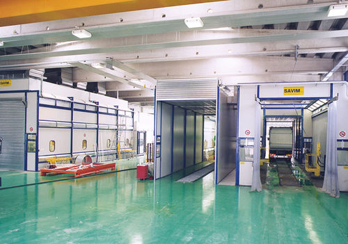 Cabine de peinture fermée - SAVIM EUROPE - pour véhicules / avec séchage
