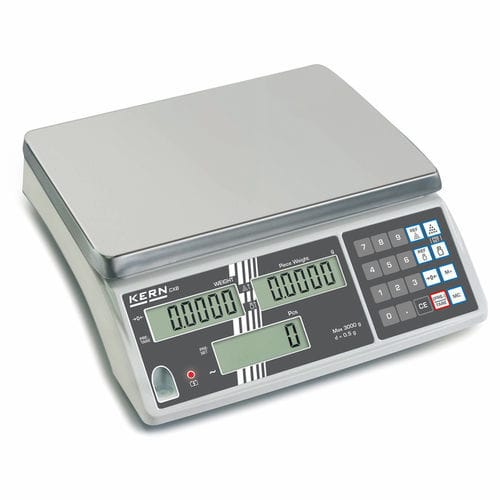 Balance compteuse - CXB 30K10NM - KERN & SOHN - kilogrammes / externe / avec afficheur LCD