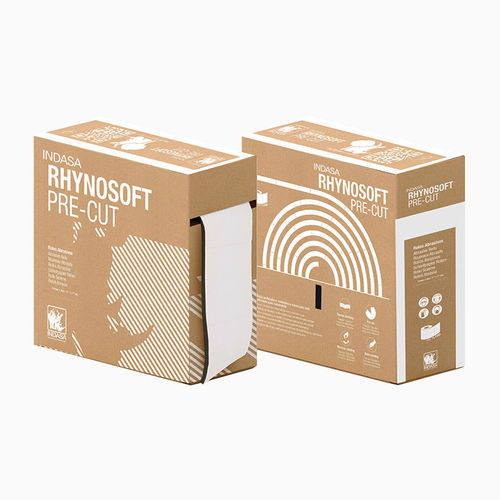Abrasif en oxyde d'aluminium - RHYNOSOFT PRE-CUT - INDASA - en papier / résine / robuste