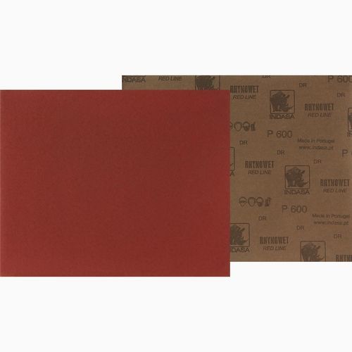 Abrasif en oxyde d'aluminium - RHYNOWET RED LINE - INDASA - en papier / résine / large