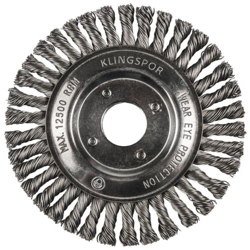 Brosse disque - BRP 600 Z - KLINGSPOR - de nettoyage / en acier inoxydable