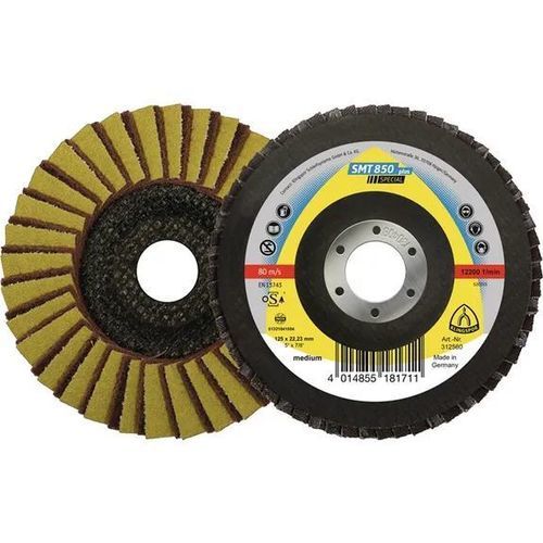 Disque à lamelle pour acier inoxydable - SMT 850 Kombi - KLINGSPOR - de finition