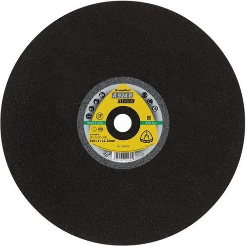 Disque à tronçonner pour acier - A924R - KLINGSPOR - pour acier inoxydable
