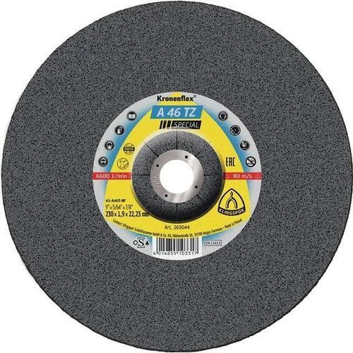 Disque à tronçonner pour acier - A 46 TZ Special - KLINGSPOR - pour acier inoxydable