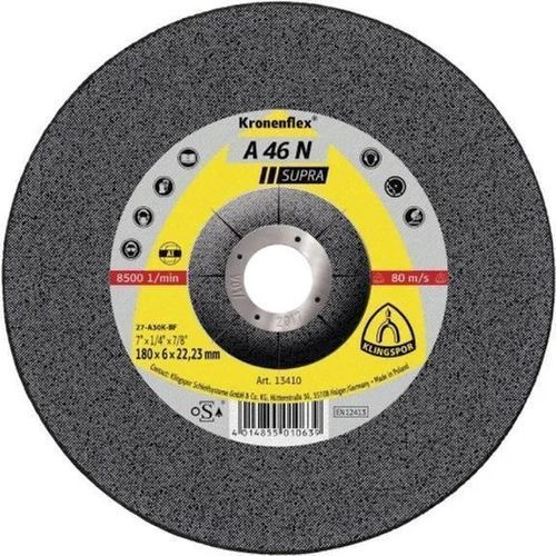 Disque abrasif à l'oxyde d'aluminium - A46N Supra - KLINGSPOR - pour rectification / pour aluminium