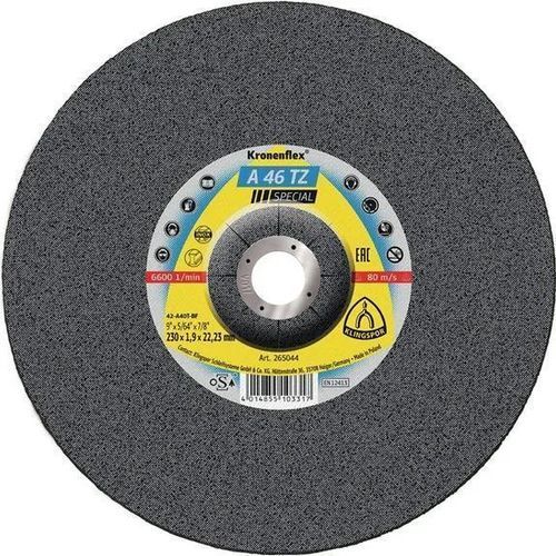 Disque à tronçonner pour acier - A 46 TZ Special - KLINGSPOR - pour acier inoxydable / pour meuleuse d'angle