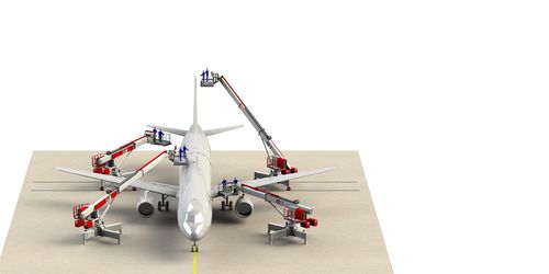 Plateforme élévatrice stationnaire - AJP - CTI Systems S.à r.l. - pour usage extérieur