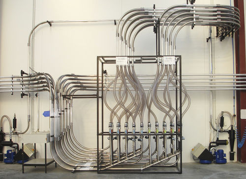 Système de transport pneumatique centralisé - Labotek - de produits en vrac