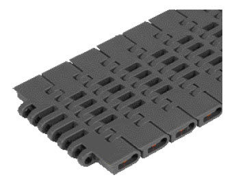 Bande de convoyeur modulaire - 7200 series - REGINA - ajourée / en plastique / industrielle