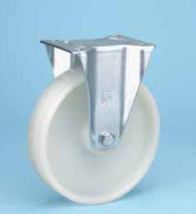 Roulette fixe - PP R series - WICKE - à platine / monobloc / en polypropylène