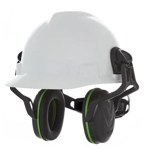 Casque de chantier - V-Gard® - Mine Safety Appliances Company - blanc / industriel