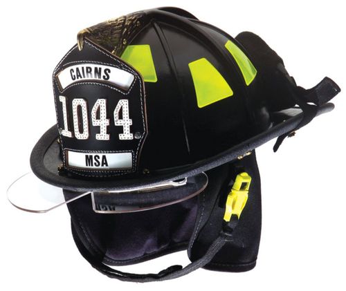 Casque EN16473 - Cairns® 1044  - Mine Safety Appliances Company - noir / avec lunettes de protection