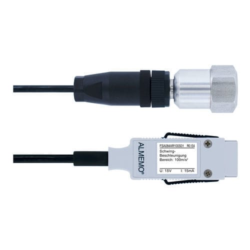 Capteur de vibrations pour la surveillance de machines - FSA 084-xx - Ahlborn Mess- und Regelungstechnik GmbH - piézoélectrique / 2 fils / pour machine tournante