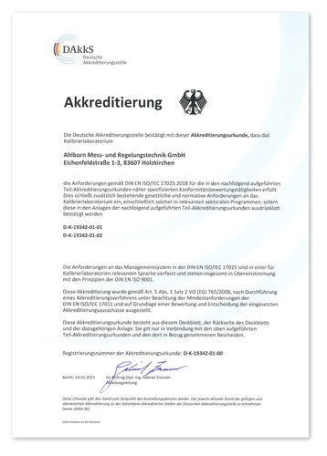 Système de calibration de point de rosée - Ahlborn Mess- und Regelungstechnik GmbH - d'humidité relative / de pression / de température