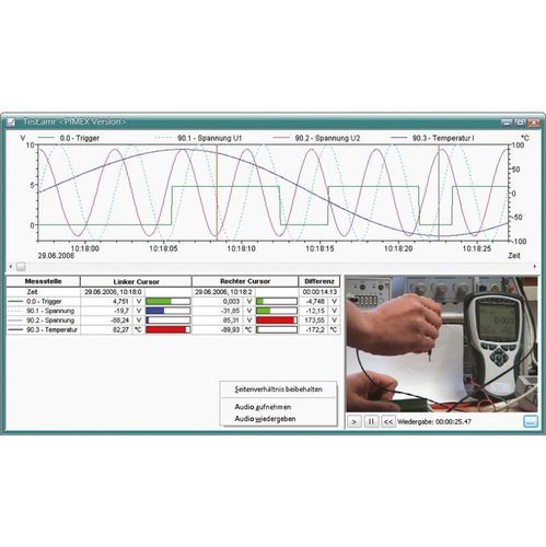Logiciel de visualisation - PIMEX - Ahlborn Mess- und Regelungstechnik GmbH - de traitement d'images / de supervision / de mesure