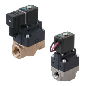 Électrovanne à commande assistée - FWD series - CKD - 2 voies / 3 voies / pour eau