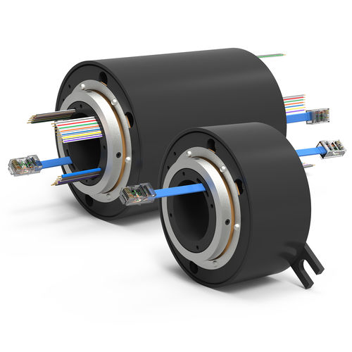 Collecteur tournant électrique - ESET series - DSTI - Dynamic Sealing Technologies - via Ethernet / Gigabit Ethernet / à axe creux