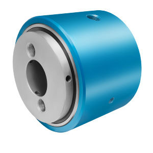 Raccord tournant pour gaz - QB-1060402 - DSTI - Dynamic Sealing Technologies - 2 passages / pour table rotative / en aluminium