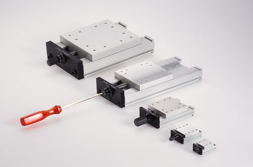Guide linéaire à rouleaux croisés - SVAN series - Föhrenbach GmbH, Positionier-Systeme - en aluminium / compact / à queue d'aronde