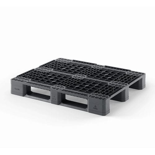 Palette en plastique recyclé - Eco US5 (OD-3R) - Cabka - ISO / pour charges moyennes / industrielle