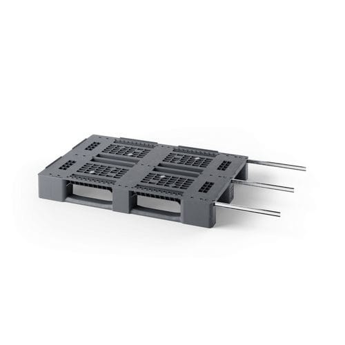 Palette en plastique recyclé - Eco E5.2 (OD-3R-3M) - Cabka - en métal / ISO / pour charges moyennes