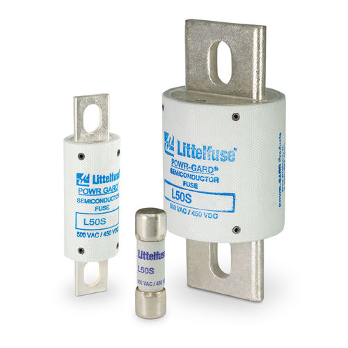 Fusible cylindrique - L50S series - Littelfuse - lame / limiteur / à grande vitesse
