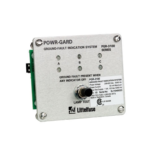 Indicateur de défaut de masse - PGR-3100 - Littelfuse - de tension / à LED / pour montage sur panneau